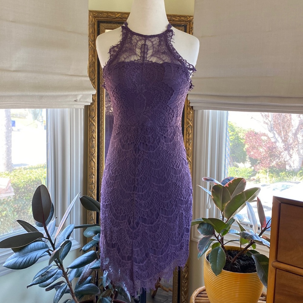 Free People Purple Lace Dress